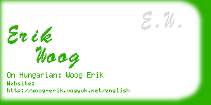 erik woog business card